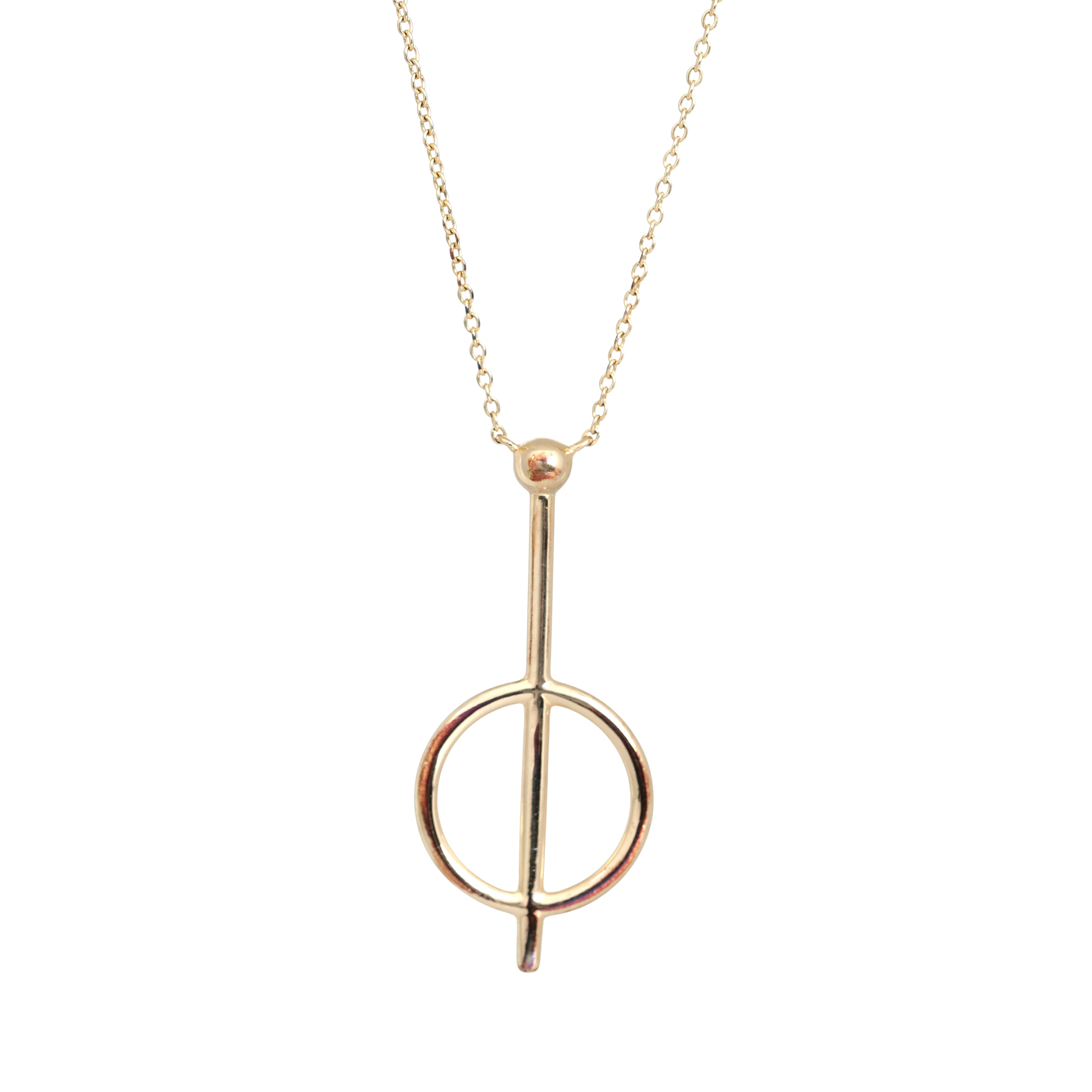Gold plated cirque necklace