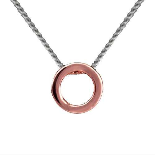 Rose circle pendant