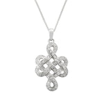 Celtic Weave Symbol Sterling Silver Necklace