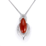 Royal red agate pendant