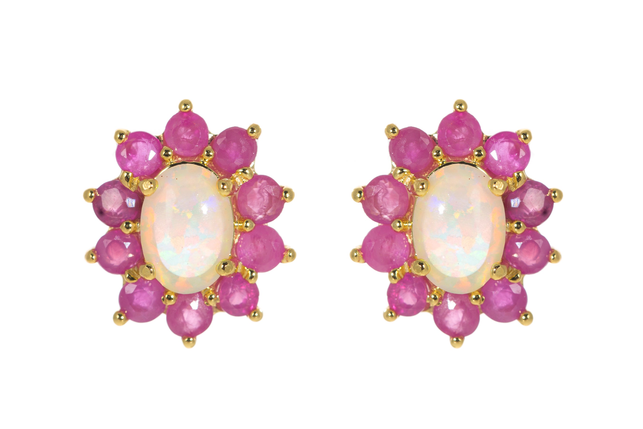 Royal ruby earrings