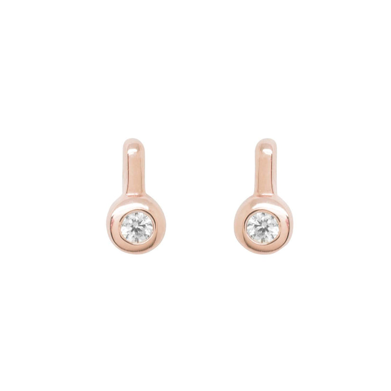 Circle Rose Gold Drop Earrings Women's Jewellery Espree Jewellery