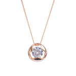 Blush Cut Out Rose Gold Necklace