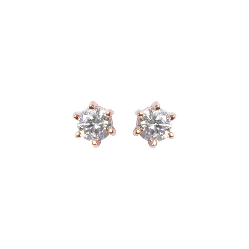 Mini blush sparkle earrings