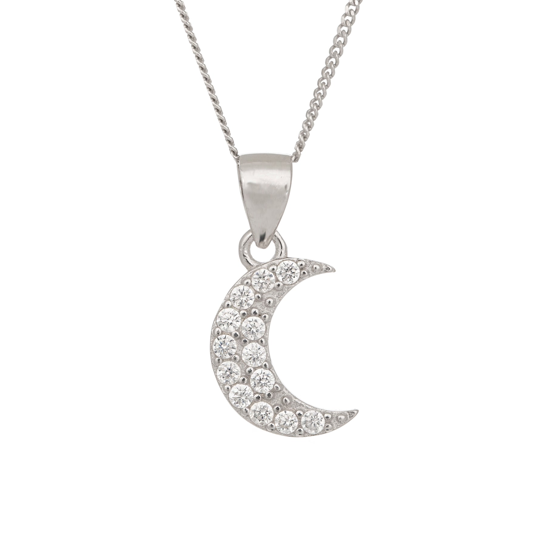 Glistening moon pendant