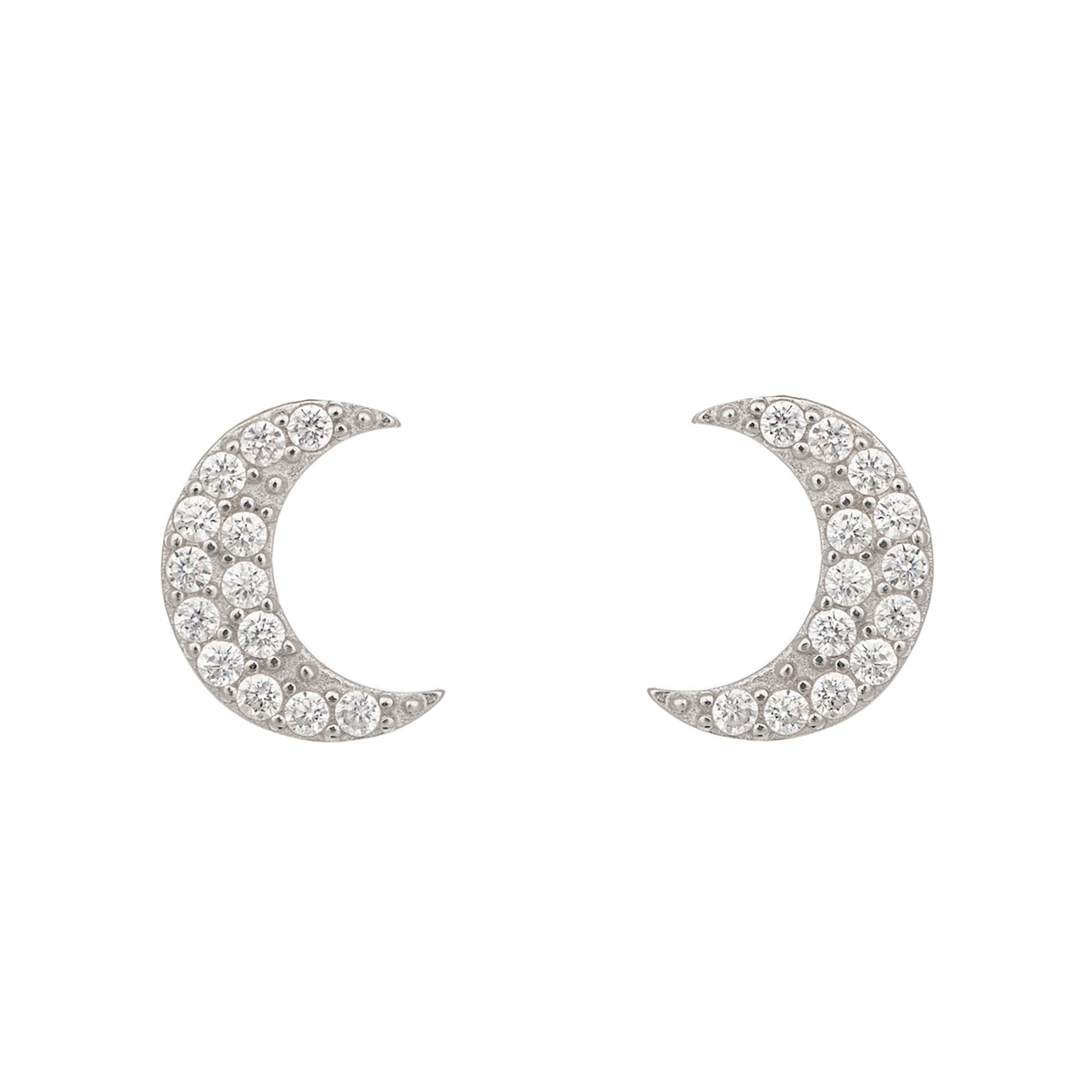 Glistening moon earrings