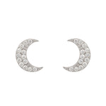 Glistening moon earrings