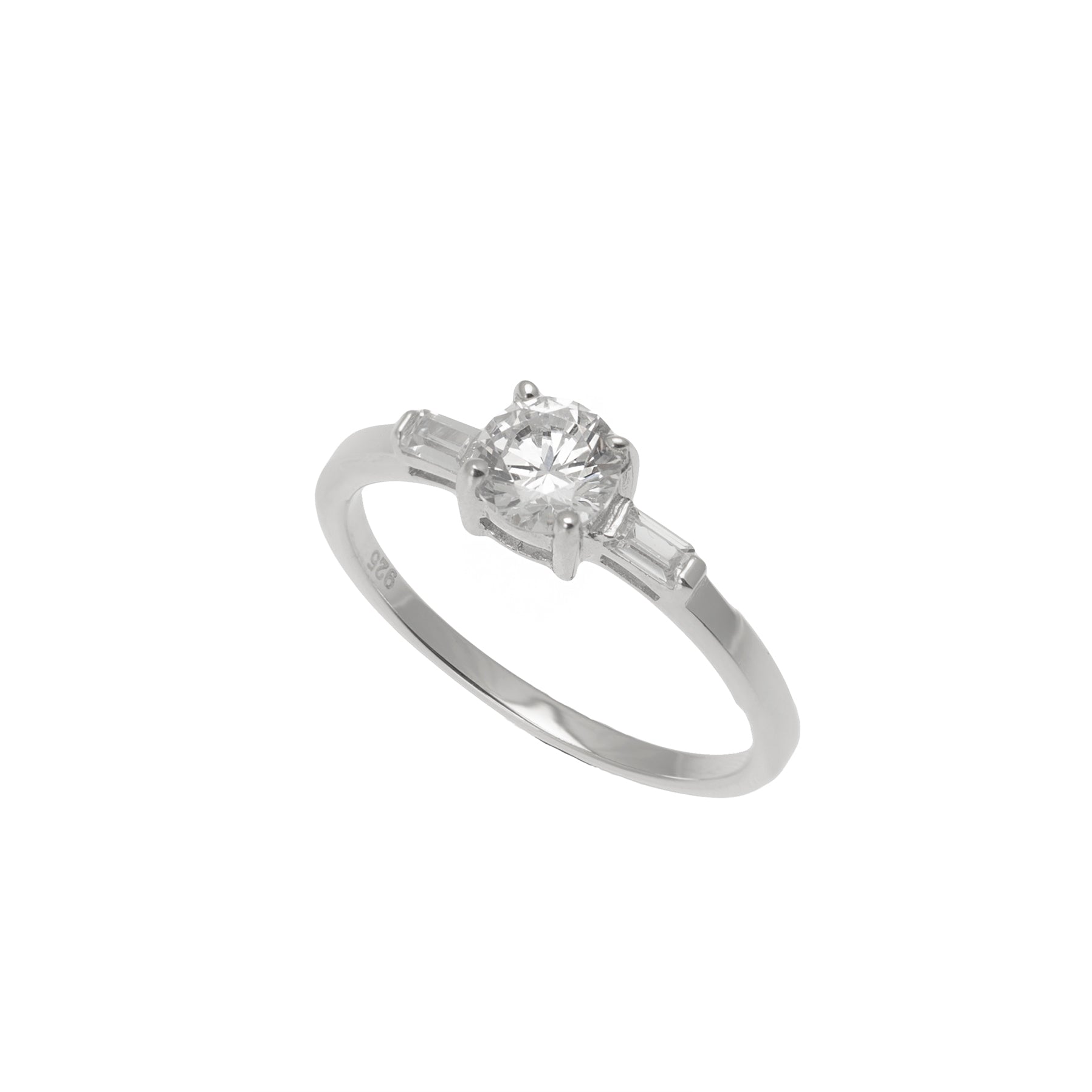 Silver Oval CZ & Micro Pave Ring