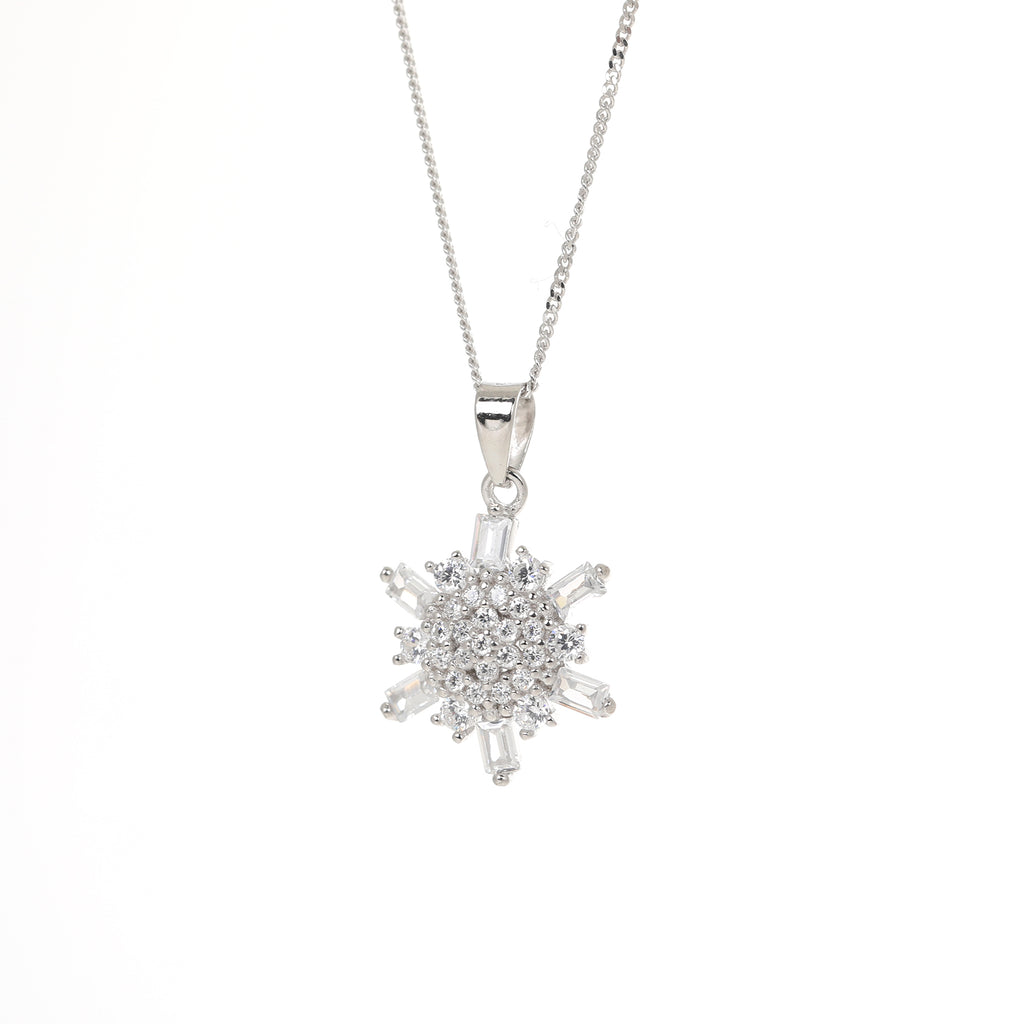 Sparkly snowflake pendant