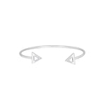 Silver Bermuda torque bangle