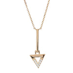 Gold plated bermuda bar necklace