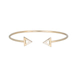 Gold plated bermuda torque bangle