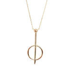 Gold plated cirque necklace