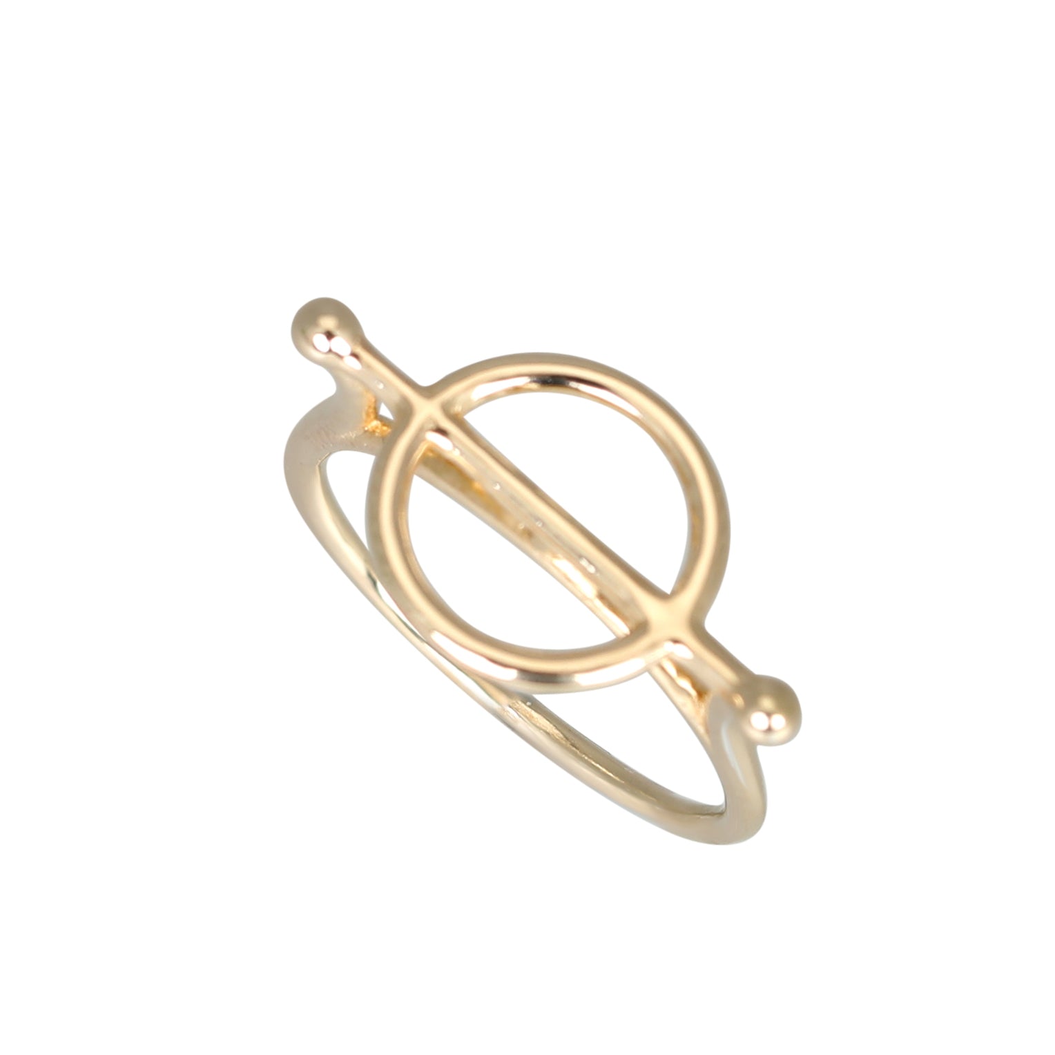 Gold plated cirque ring