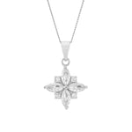 Sparkly flower pendant