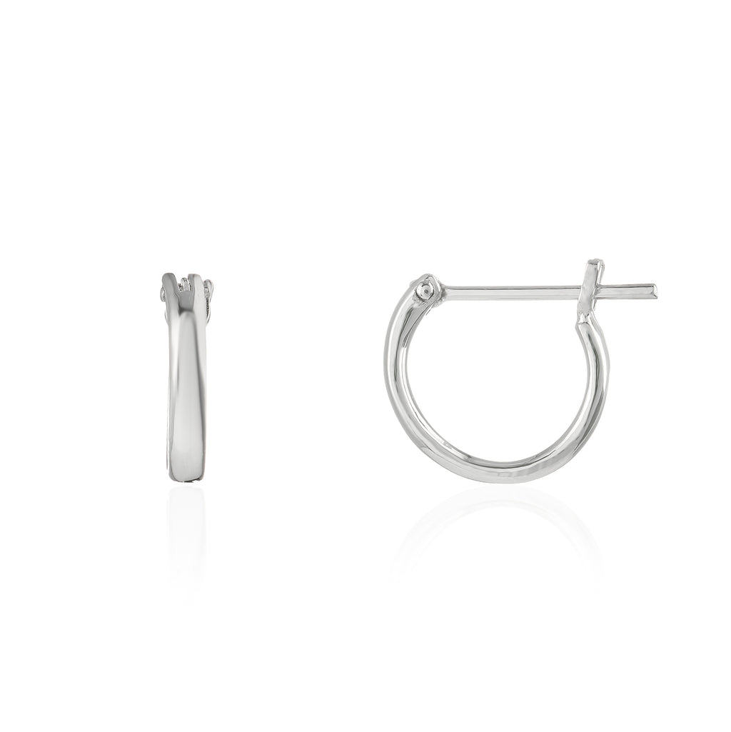 Silver hoop  earring